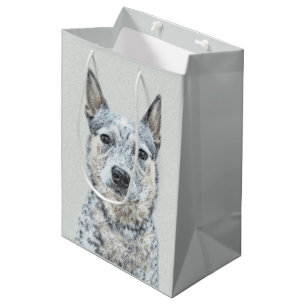 Australian Cattle Dog - Cute Original Dog Art Medium Gift Bag