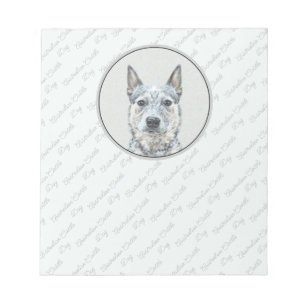 Australian Cattle Dog - Cute Original Dog Art Notepad