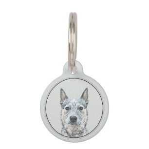 Australian Cattle Dog - Cute Original Dog Art Pet Tag