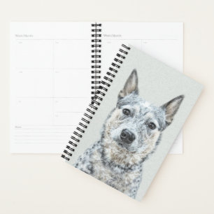 Australian Cattle Dog - Cute Original Dog Art Planner
