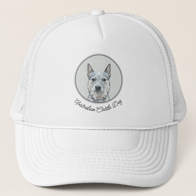 Australian Cattle Dog - Cute Original Dog Art Trucker Hat (Front)