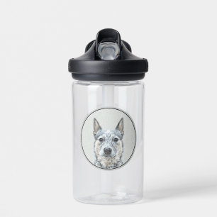 Australian Cattle Dog - Cute Original Dog Art Water Bottle