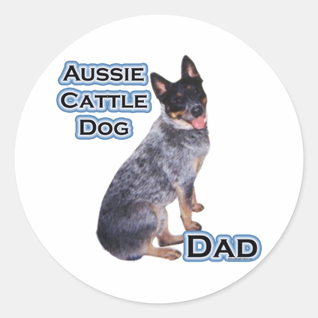 Australian Cattle Dog Dad 4 - Sticker (Front)