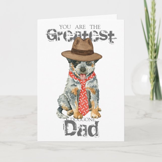 Australian Cattle Dog Dad Card (Front)