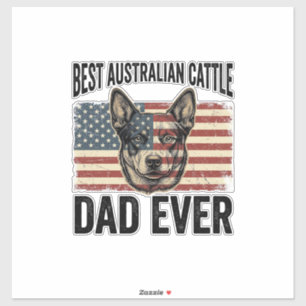 Australian Cattle Dog Dad Patriotic Vintage Shirt 