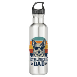 Australian Cattle Dog Dad Vintage Sunset Shirt_1 710 Ml Water Bottle
