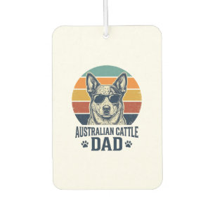 Australian Cattle Dog Dad Vintage Sunset Shirt_1 Car Air Freshener