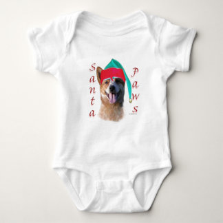 Australian Cattle Dog Dog Santa Paws Baby Bodysuit