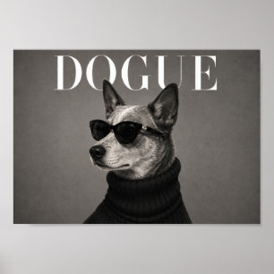 Australian Cattle Dog Fashion Dog Art Print