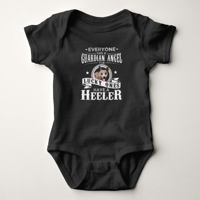 Australian Cattle Dog  Gift Funny Baby Bodysuit (Front)