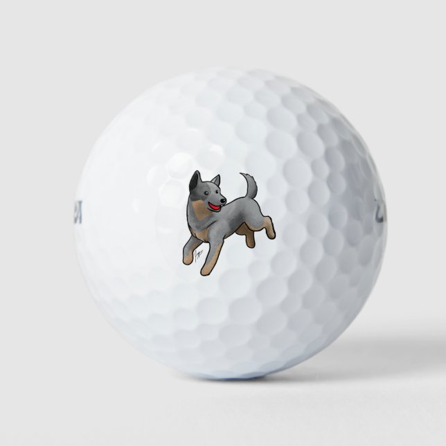 Australian Cattle Dog Golf Balls (Front)