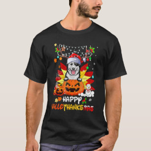 Australian Cattle Dog Halloween Merry Christmas T-Shirt
