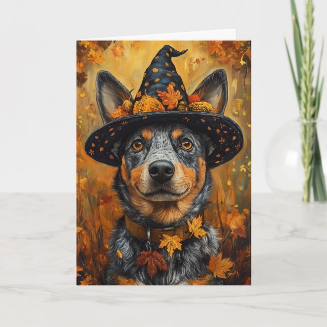 Australian Cattle Dog Holiday Card (Front)