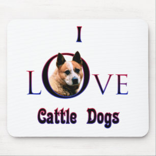 Australian Cattle Dog I Love Mouse Mat