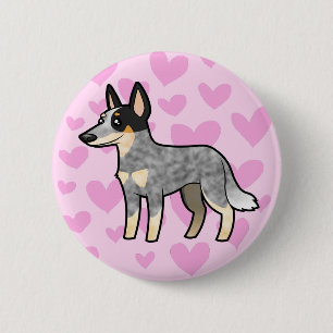 Australian Cattle Dog / Kelpie Love 6 Cm Round Badge
