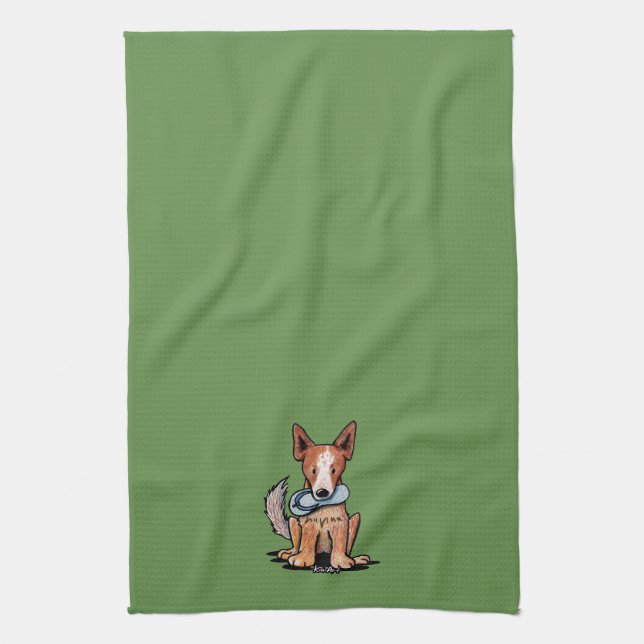 Australian Cattle Dog Kitchen Towel (Vertical)