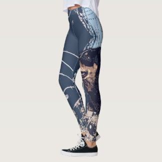 Australian Cattle Dog leggings printed.