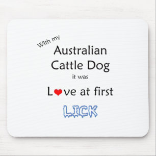 Australian Cattle Dog Lick Design Mouse Mat