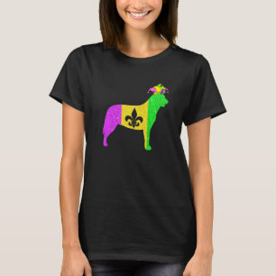 Australian Cattle Dog Lover Mardi Gras Carnival Pa T-Shirt