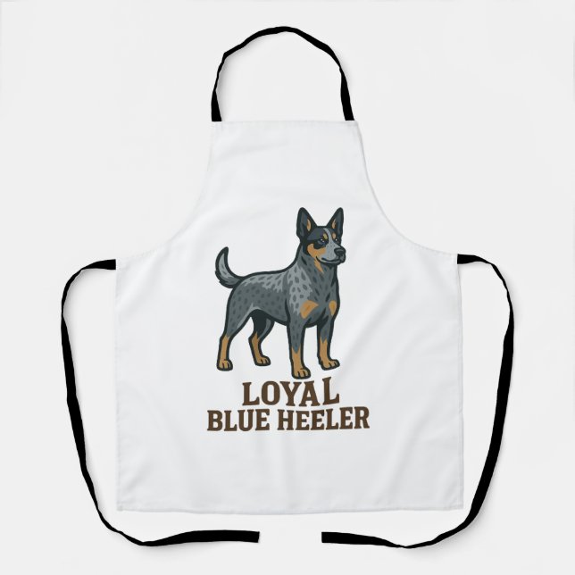 Australian Cattle Dog Loyal Blue Heeler Apron (Front)