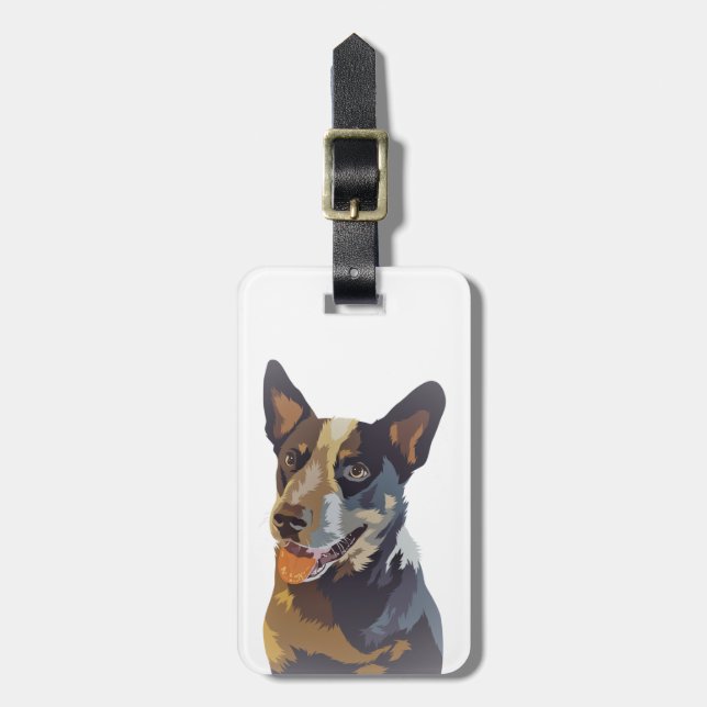 Australian Cattle Dog | Luggage Tag (Front Vertical)