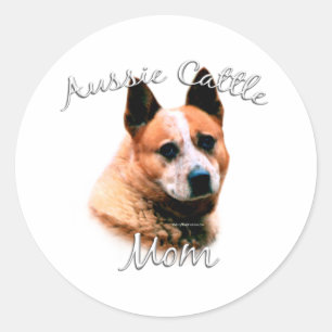 Australian Cattle Dog Mum 2 Classic Round Sticker