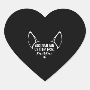 Australian Cattle Dog Mum Heart Sticker