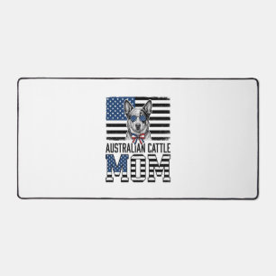 Australian Cattle Dog Mum Patriotic Vintage Shirt_ Desk Mat