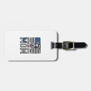Australian Cattle Dog Mum Patriotic Vintage Shirt_ Luggage Tag