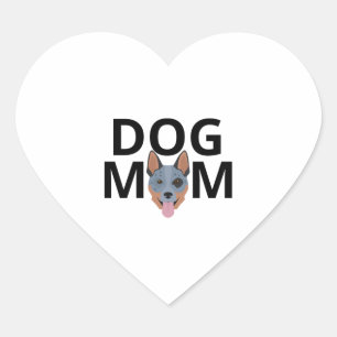 Australian cattle dog mum Premium 2 Heart Sticker
