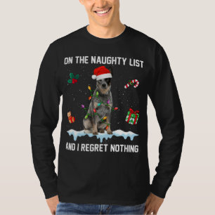 Australian Cattle Dog Naughty List And I Regret No T-Shirt