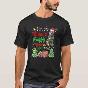 Australian Cattle Dog On Santa's Naughty List Xmas T-Shirt