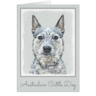 Australian Cattle Dog Painting - Cute Original Art
