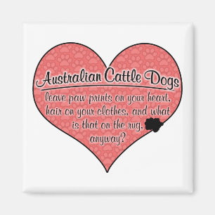 Australian Cattle Dog Paw Prints Humour Magnet