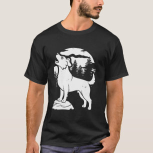 Australian Cattle Dog - Pet Breed Moon Howling T-Shirt