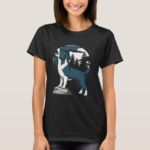 Australian Cattle Dog Pet - Breed Moon Howling T-Shirt