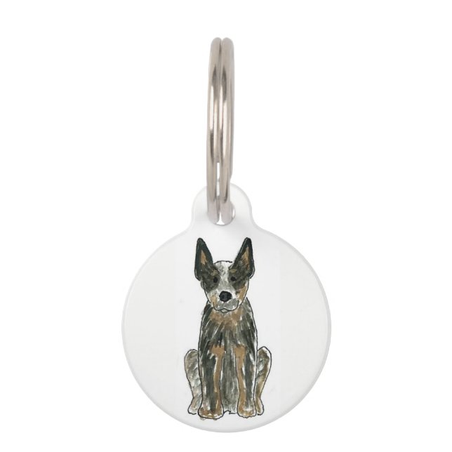Australian Cattle Dog Pet ID Tag (Front)