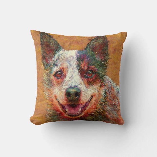 australian cattle dog pillow (Front)