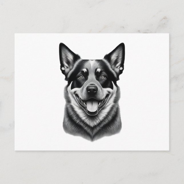 australian cattle dog postcards, Charming Australi Postcard (Front)