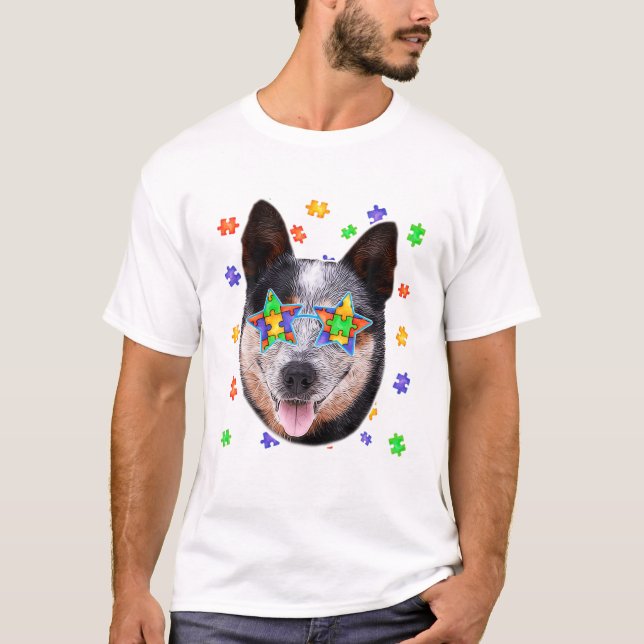 Australian Cattle Dog Puzzle T-Shirt (Front)