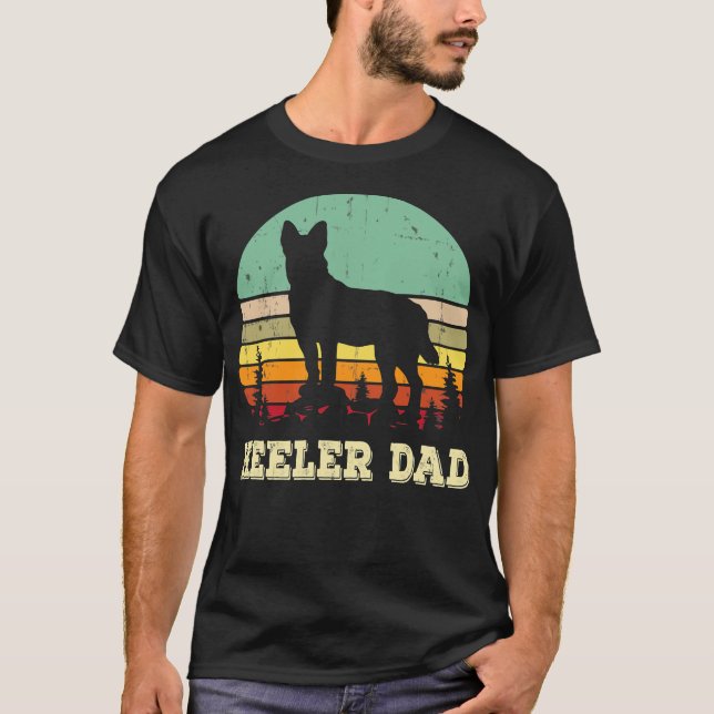 Australian Cattle Dog Red Blue Pet Heeler Dad Cute T-Shirt (Front)