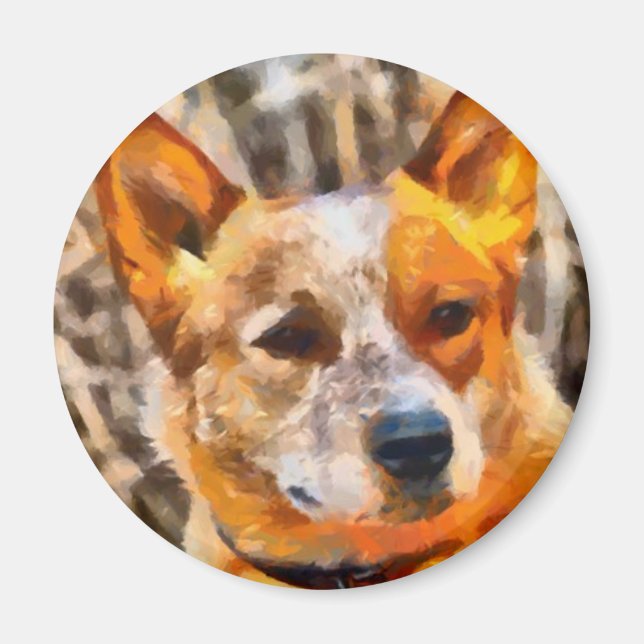 Australian Cattle dog - Red Heeler Magnet (Front)