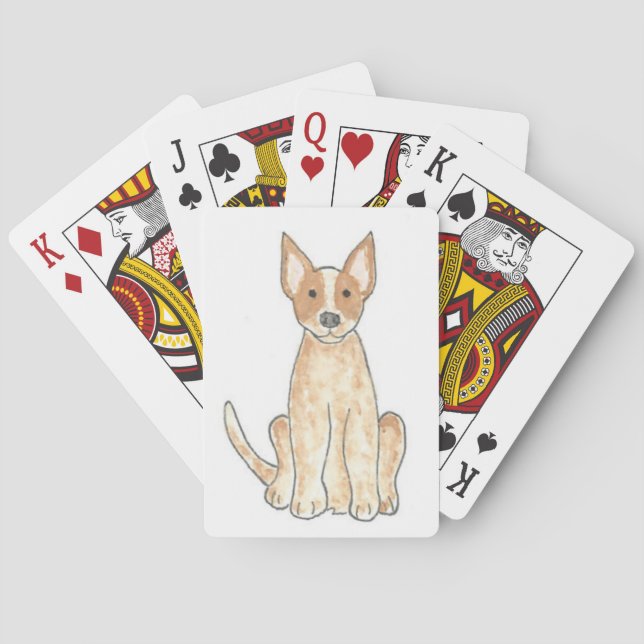 Australian Cattle Dog Red Heeler Playing Cards (Back)