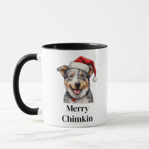 Australian Cattle Dog Santa Hat Christmas Mug