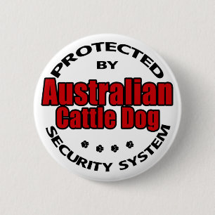 Australian Cattle Dog Security 6 Cm Round Badge