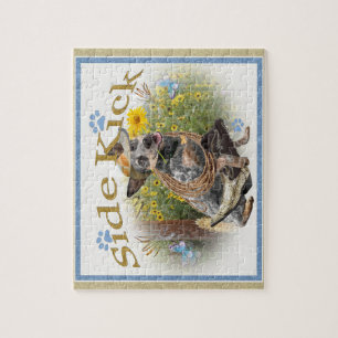 Australian Cattle Dog Side Kick Jigsaw Puzzle