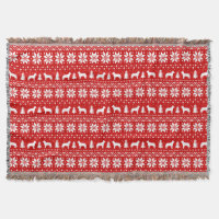 Australian Cattle Dog Silhouettes Christmas Red
