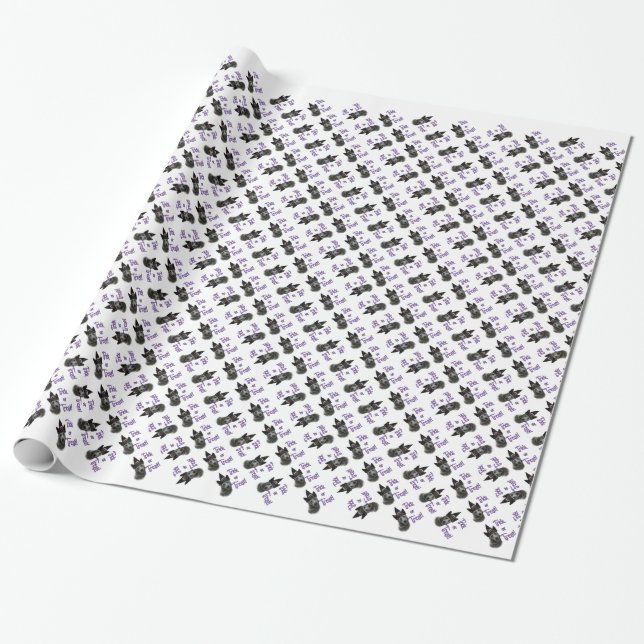 Australian Cattle Dog Trick Wrapping Paper (Unrolled)