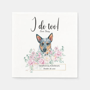Australian Cattle Dog Wedding Cocktail Napkins