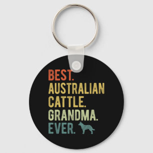 Australian Cattle Grandma Ever Dog Lovers Mother's Key Ring